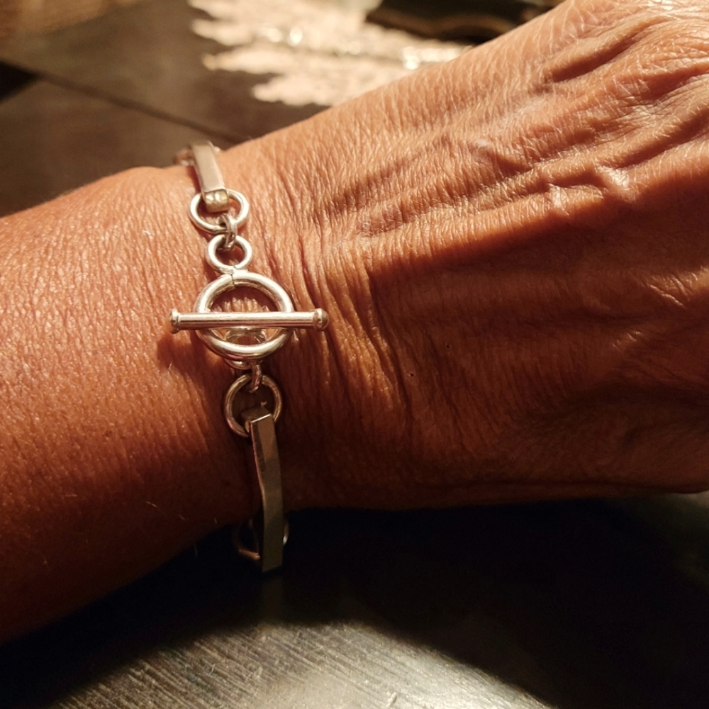 Sterling Bar toggle bracelet